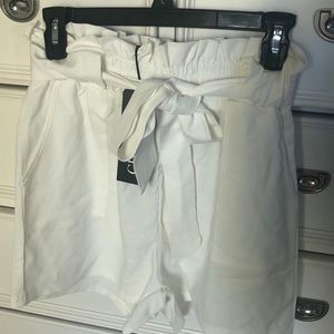 White Flowy shorts - never been worn!